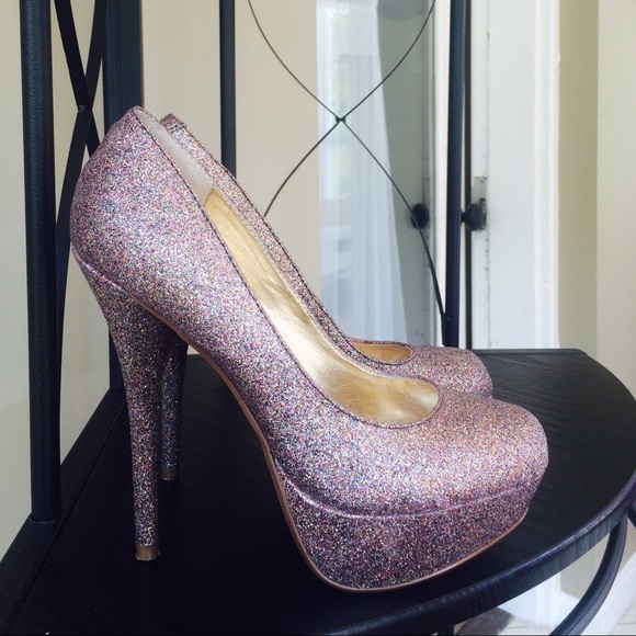 Bakers "Victoria G" Multi Glitter Pump