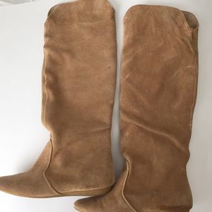 Tall beige boots