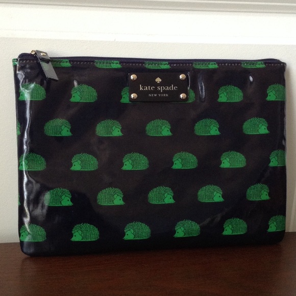 Kate Spade Shiny Hedgehog Gia Cosmetic Bag