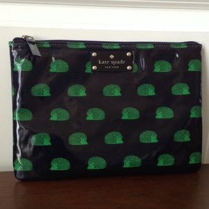 Kate Spade Shiny Hedgehog Gia Cosmetic Bag