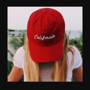 Brandy Melville red california cap