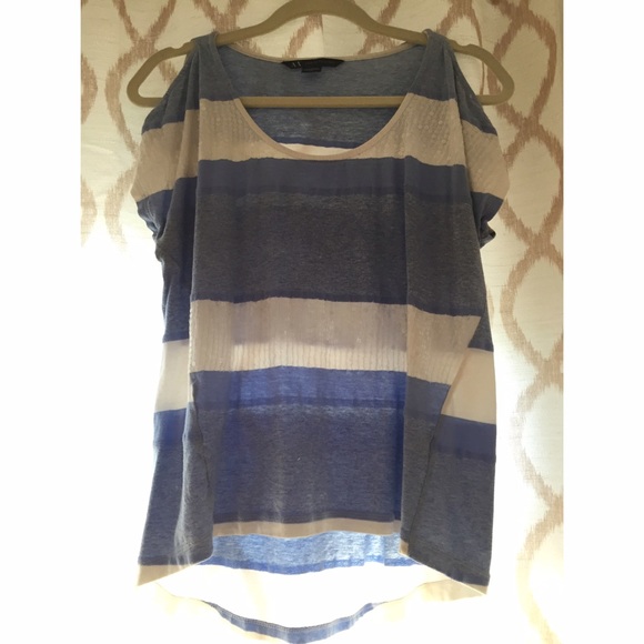 Armani Exchange Cold Shoulder Top - Picture 2 of 3