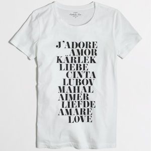 JCREW Love tee