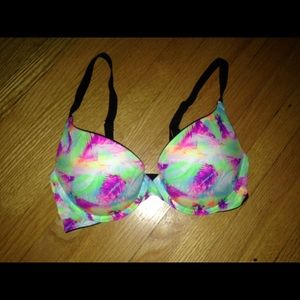 PINK colorful push up bra