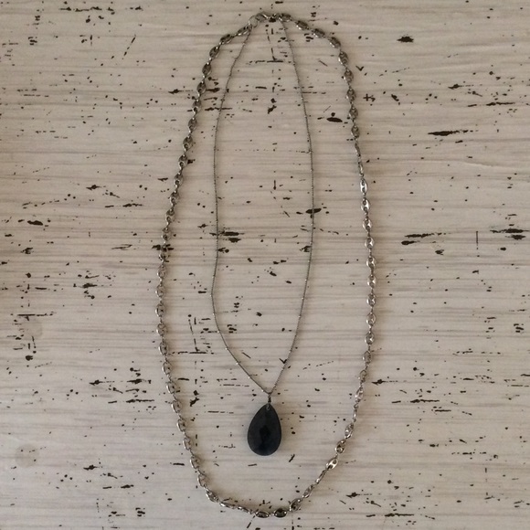 Silver Double Layer Necklace