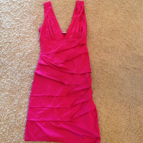 Pink sexy short dress