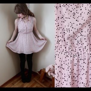 starry eyed pale pink dress