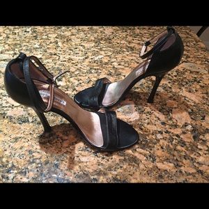 Charles David ankle strap heels in black