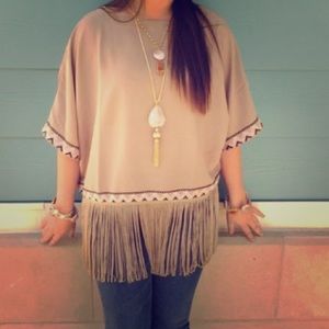 Fringe bottom top from The Florida House boutique.