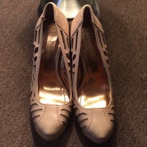 BCBG nude heels
