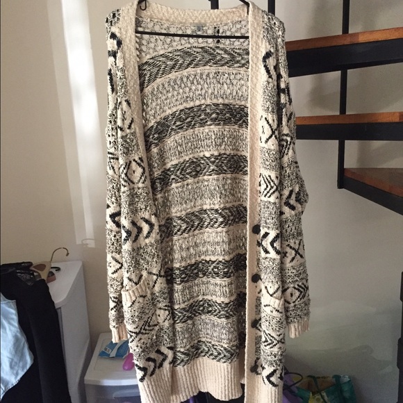 Slouchy knit sweater coat