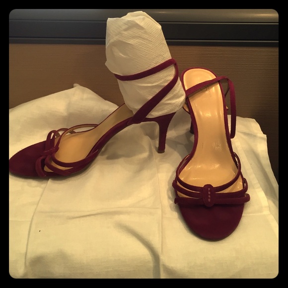 Strappy high heeled sandals