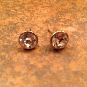 Faux Crystal stud earrings.