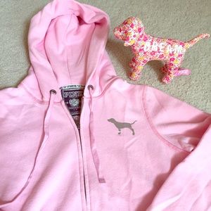 PINK Victoria Secret zip hoodies size Small