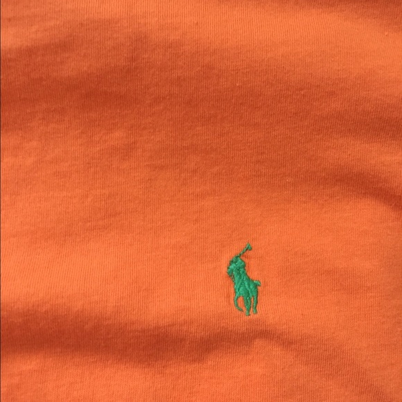 Polo Shirt! Orange And Green
