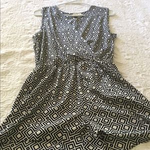 Francesca's navy and white romper