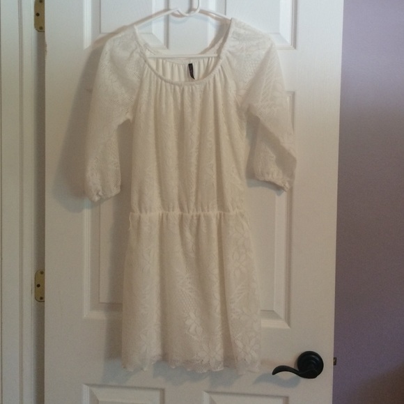 White lace dress
