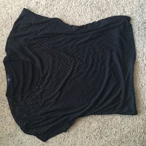 Black with gold polka-dot Gap shirt