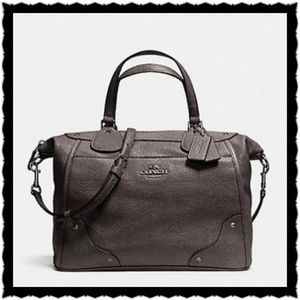 Luxurious! Coach Mickie Satchel in Caviar Leather