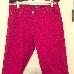 WHBM Slim Leg Red Pant