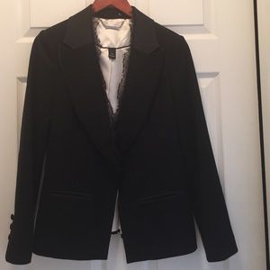 White House Black Market woman's black blazer