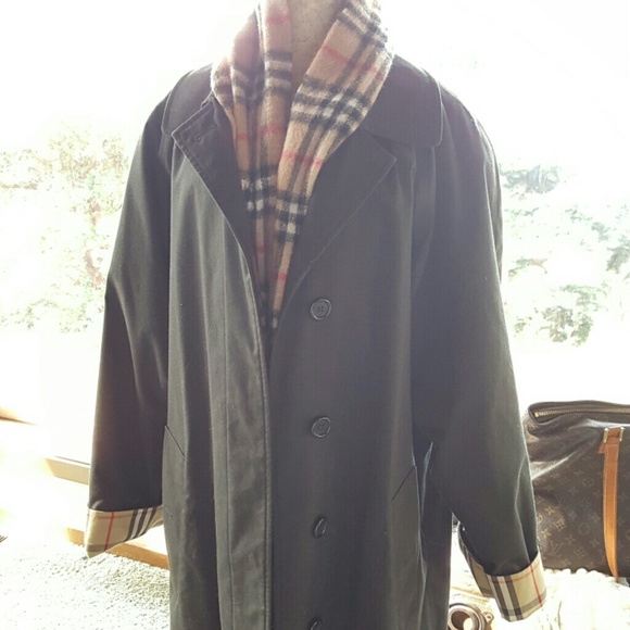 Burberry trench coat black authentic xl 14