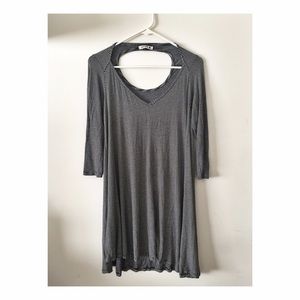 Open back 3/4 Sleeve Tent Dress