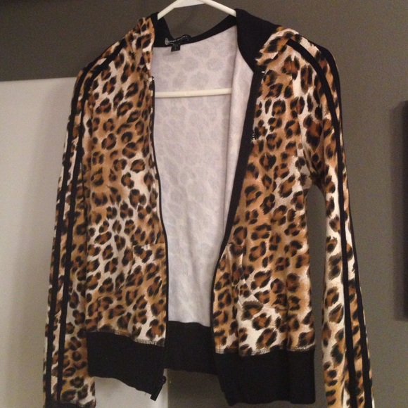 Bebe Sport Cheetah Zip up