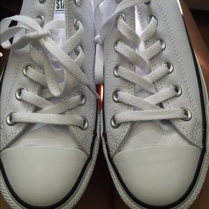 White Leather Converse
