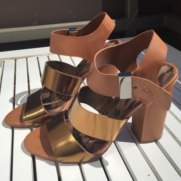 ✨Bronze & Brown Solid Chic Heels✨