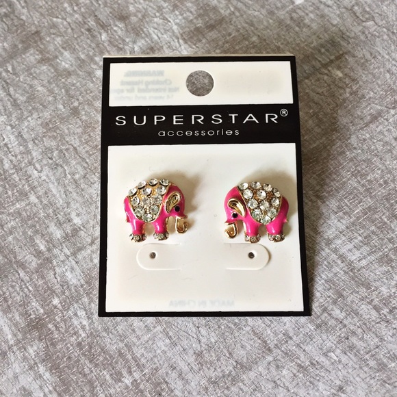 ❗️🚫SOLD❗️Passion Elephant Earrings - Picture 2 of 2