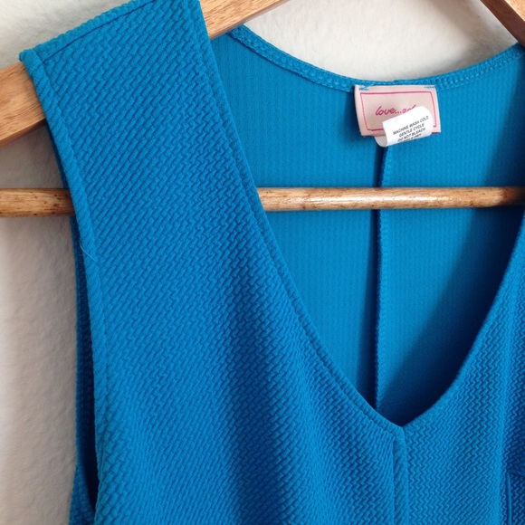 Teal Fit & Flare Party Dress - Picture 2 of 4