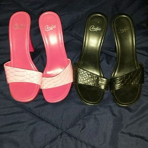 2 pairs of heels