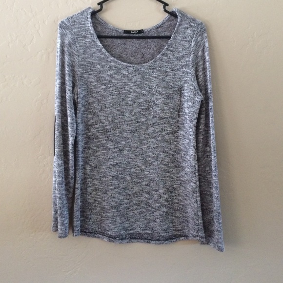 Gray pullover sweater
