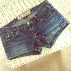 Hollister Denim Shorty Shorts