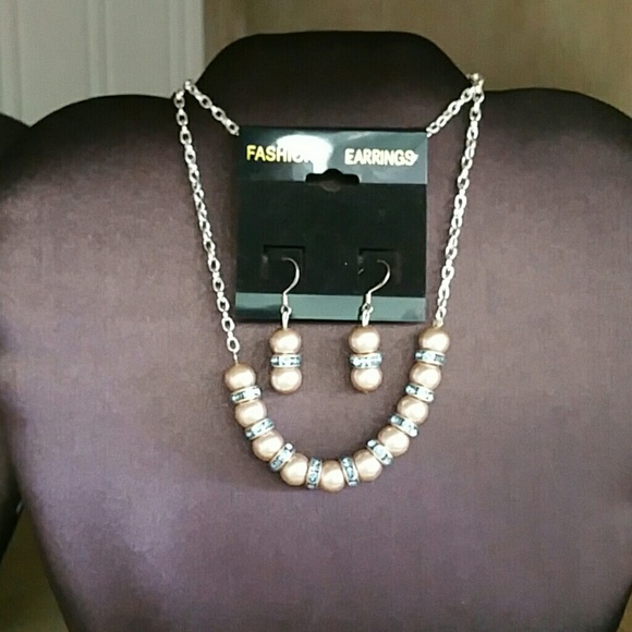 Necklace and earrings