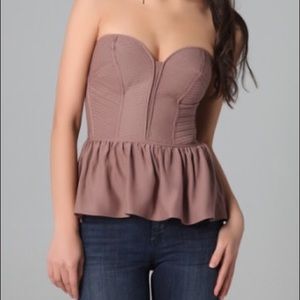Parker Taupe Bustier Top