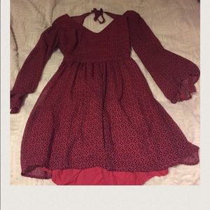 Black & red printed Hollister dress