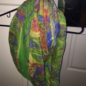 Paisley print infinity scarf