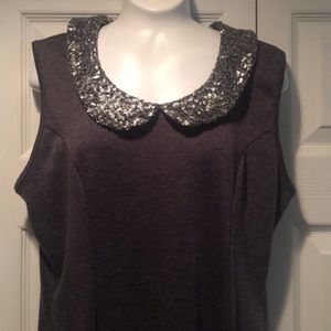 Grey sleeveless dress