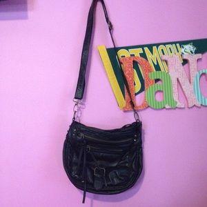 Black Leather Crossbody