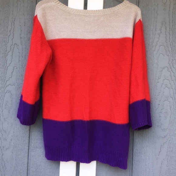 Block Color Sweater - Picture 2 of 4