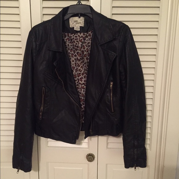 Pleather Bomber Jacket