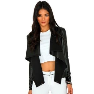 Mallorie Faux Leather Jacket:HOLD