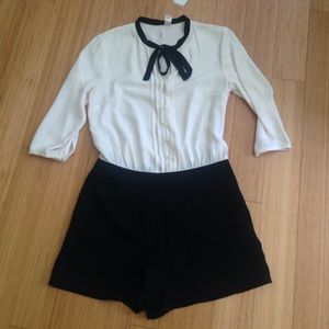 Classic preppy romper