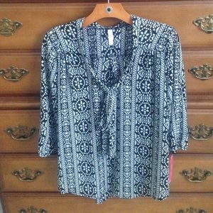 Target Black and White Blouse