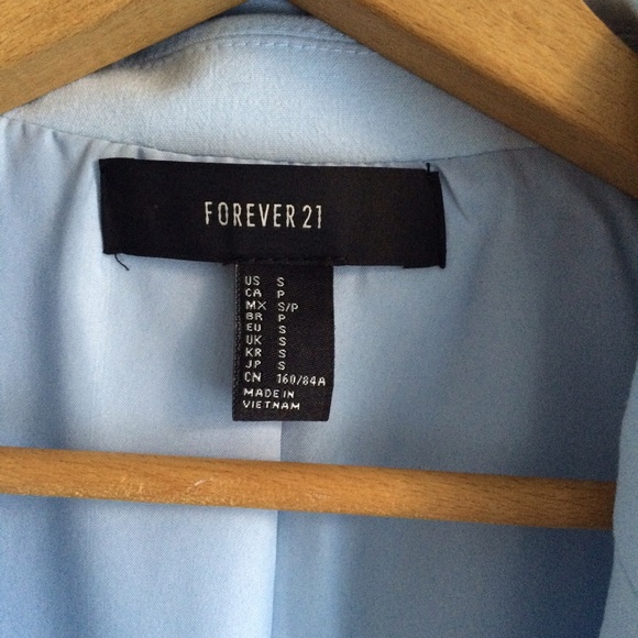 Forever 21 Jackets & Coats - Baby blue duster coat/long vest Forever 21 Jackets & Coats - Baby blue duster coat/long vest