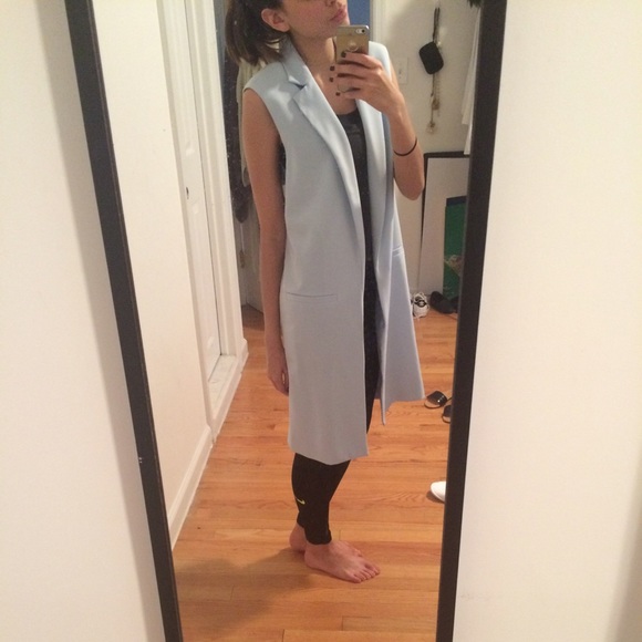 Forever 21 Jackets & Coats - Baby blue duster coat/long vest Forever 21 Jackets & Coats - Baby blue duster coat/long vest