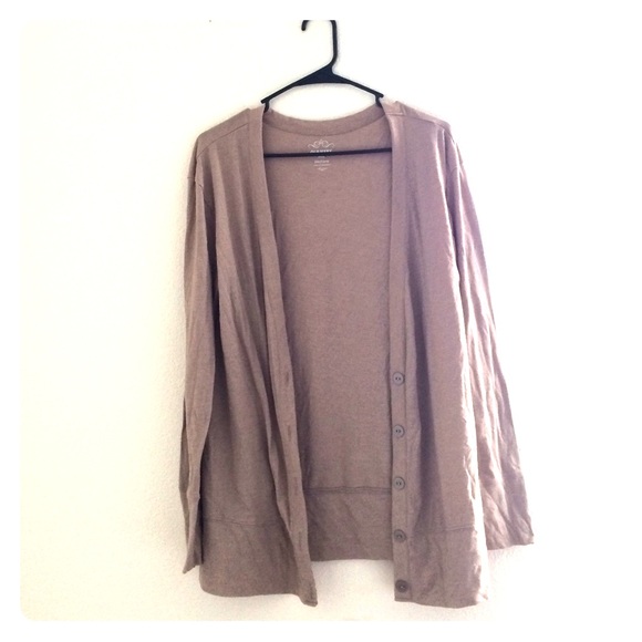 Tan long cardigan
