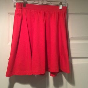 Red cotton skirt